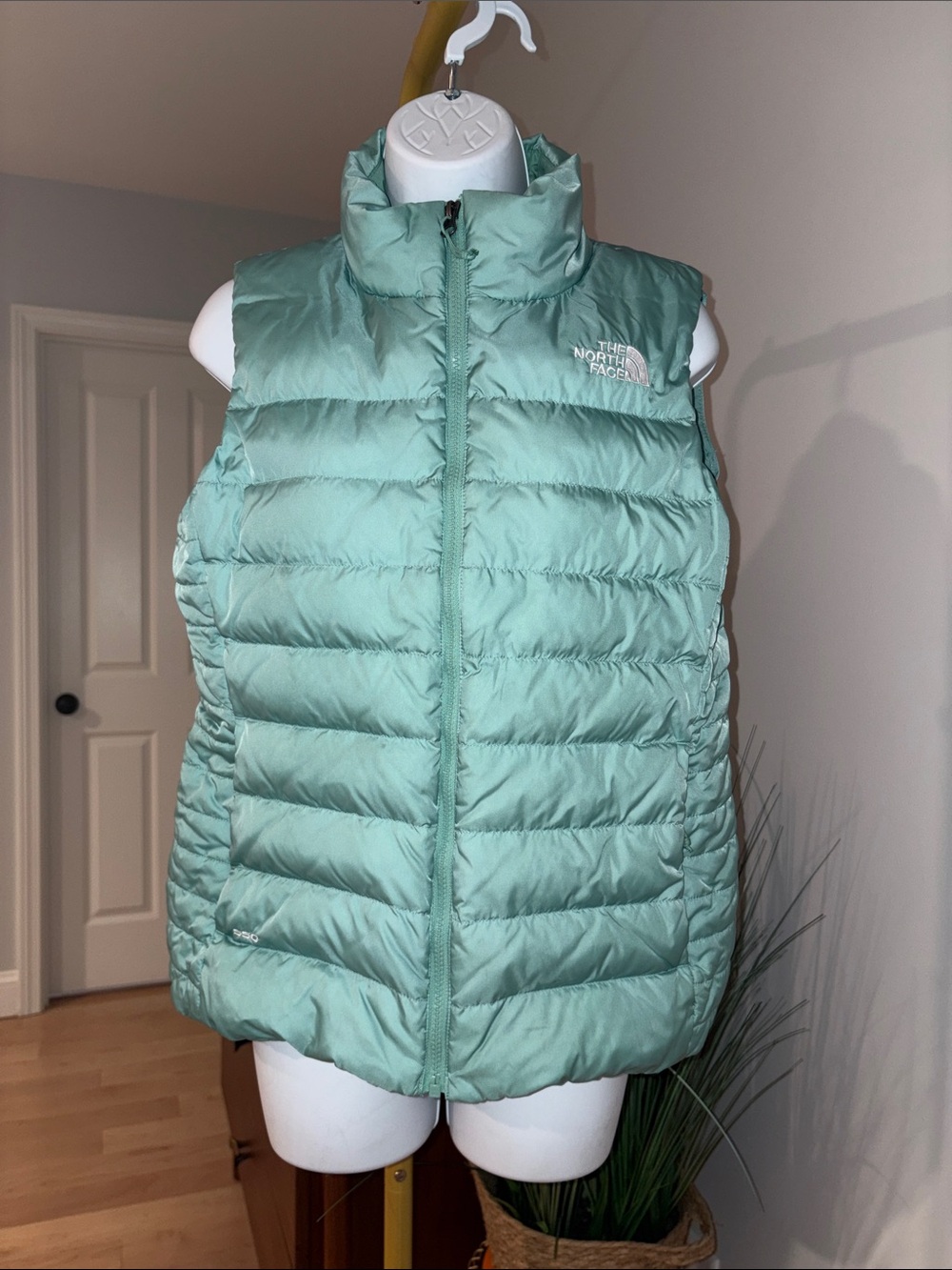 The North Face Mint Green Women's Puffer Vest